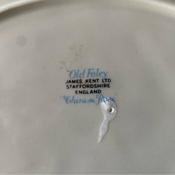 James Kent Old Foley Staffordshire England Chinese Rose Dish - Picture 5 of 5